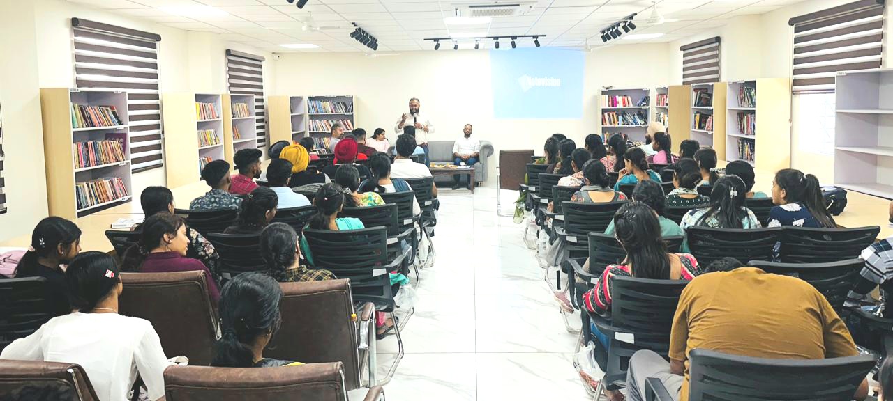 Online seminar conducted for students participating in UPSC exam at Digital Library